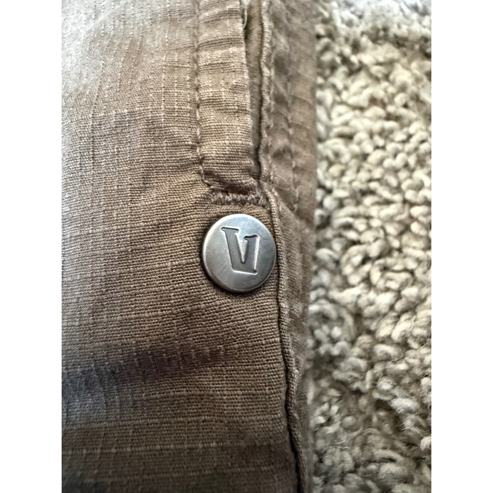 Vuori Mens Ripstop Climber Pants Dark Khaki Organic Cotton Stretch Size M V412 - Picture 5 of 7